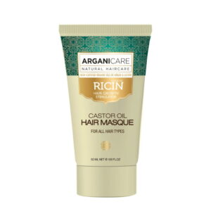 arganicare castor oil vegan sulfate free hair treatment cream mask growth stimulation strengthening after showering 50 ml miniature 1786010339 1