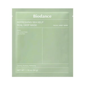 biodance refreshing sea kelp soothing calming hydrating sheet mask for face day night 34 g 1787132977