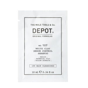 depot 100 hair cleansings no 107 kaolin hair shampoo for regulation of excessive sebum 10 ml 1670876871