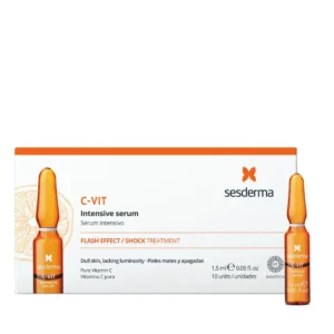 sesderma c vit brightening regenerating firming day night ampoules treatment serum for dullnes loss of firmness loss of elasticity for face for women