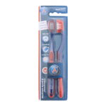 set duo epl paris saint germain toothbrush blue red 2 pcs 1771498931