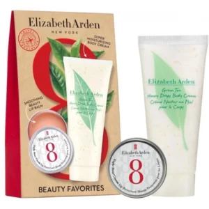 set elizabeth arden eight hour cream lip tin protecting lip balm 13 ml green tea honey drops hydrating body cream 100 ml 1788932386
