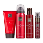 set rituals the ritual of ayurveda shower mousse 50 ml the ritual of ayurveda nurture shower oil for dry skin 75 ml the ritual of ayurveda hair scente
