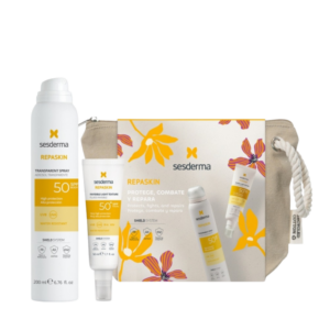 set sesderma repaskin transparent hydrating protecting sunscreen spray spf 50 200 ml repaskin protecting repairing before sun exposure fluid for face