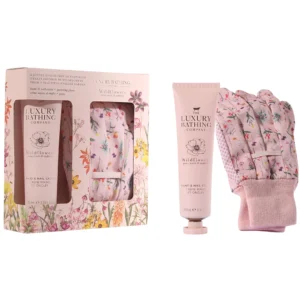 set the luxury bathing company wildflowers moisturizing hand cream 100 ml wildflowers gardening synthetic gloves for women 2 pcs 1786517525