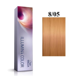 wella professionals illumina color permanent hair dye 8 05 light blonde natural mahogany 60 ml 0 8005610543383 1672601805